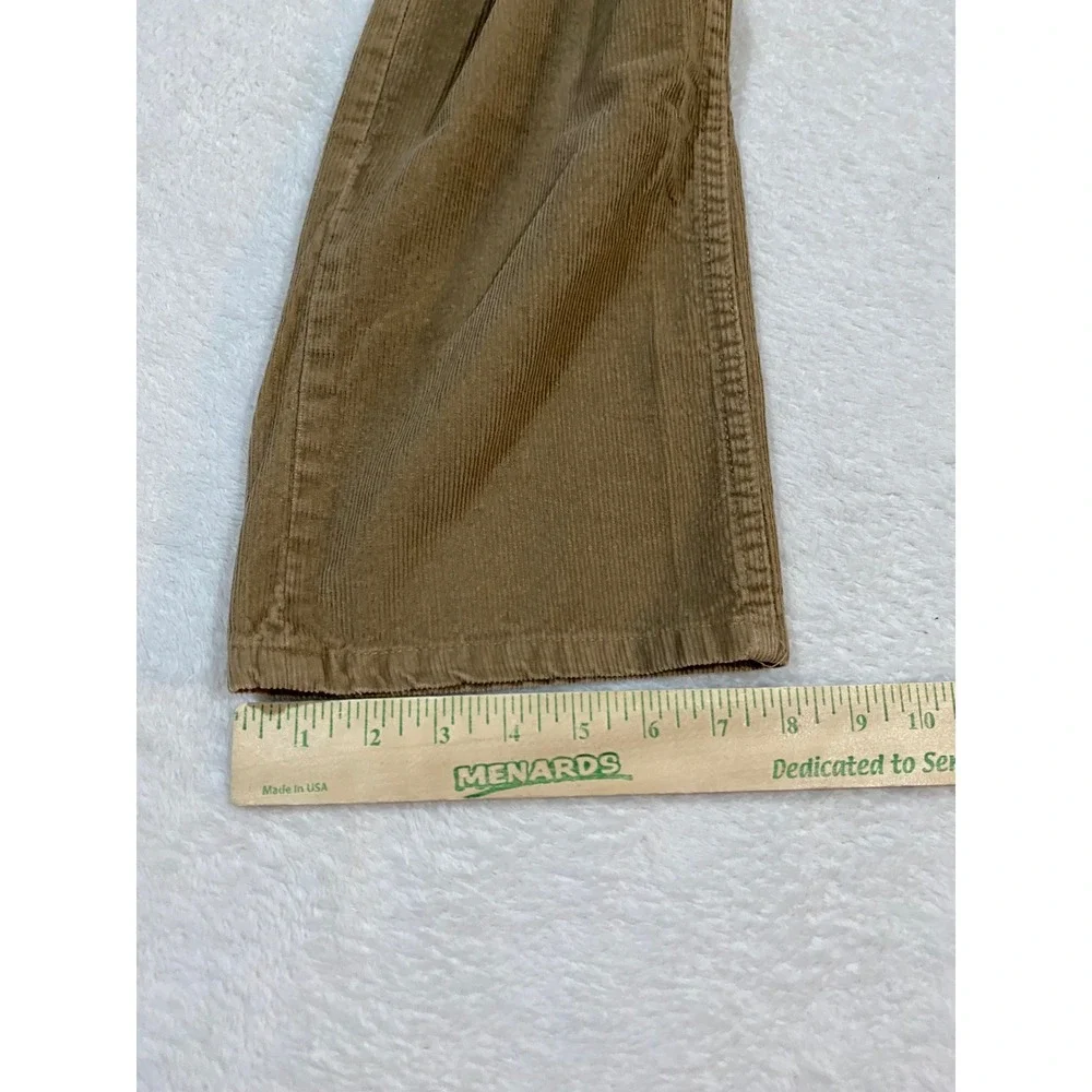 Chaps Mens Corduroy Pants Tan Brown Straight Leg Fit 32x34 5NW/32X34